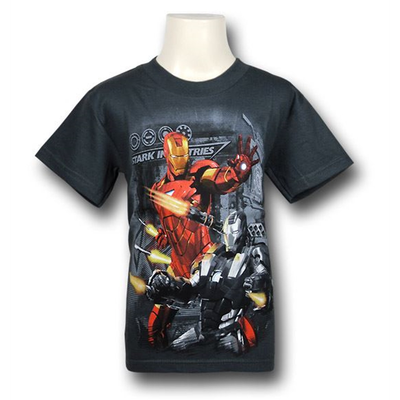 Iron Man 2 Juvenile Stark Defense T-Shirt, Grey