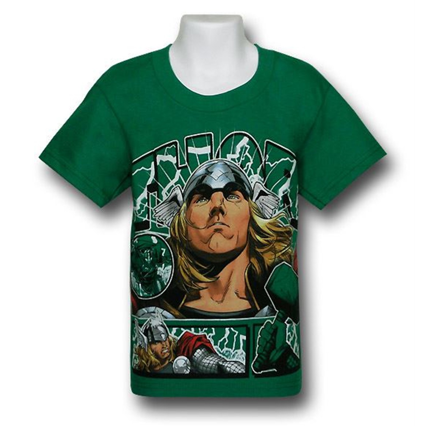 Thor Juvenile Green Hero T-Shirt, Green