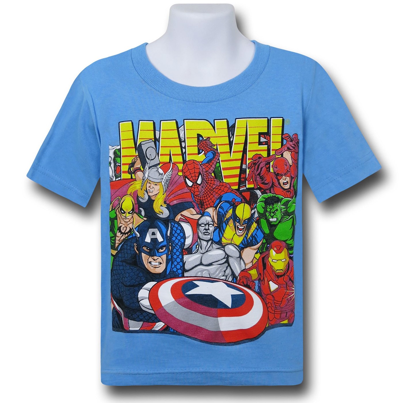 Marvel Action Heroes Juvenile T-Shirt, Blue