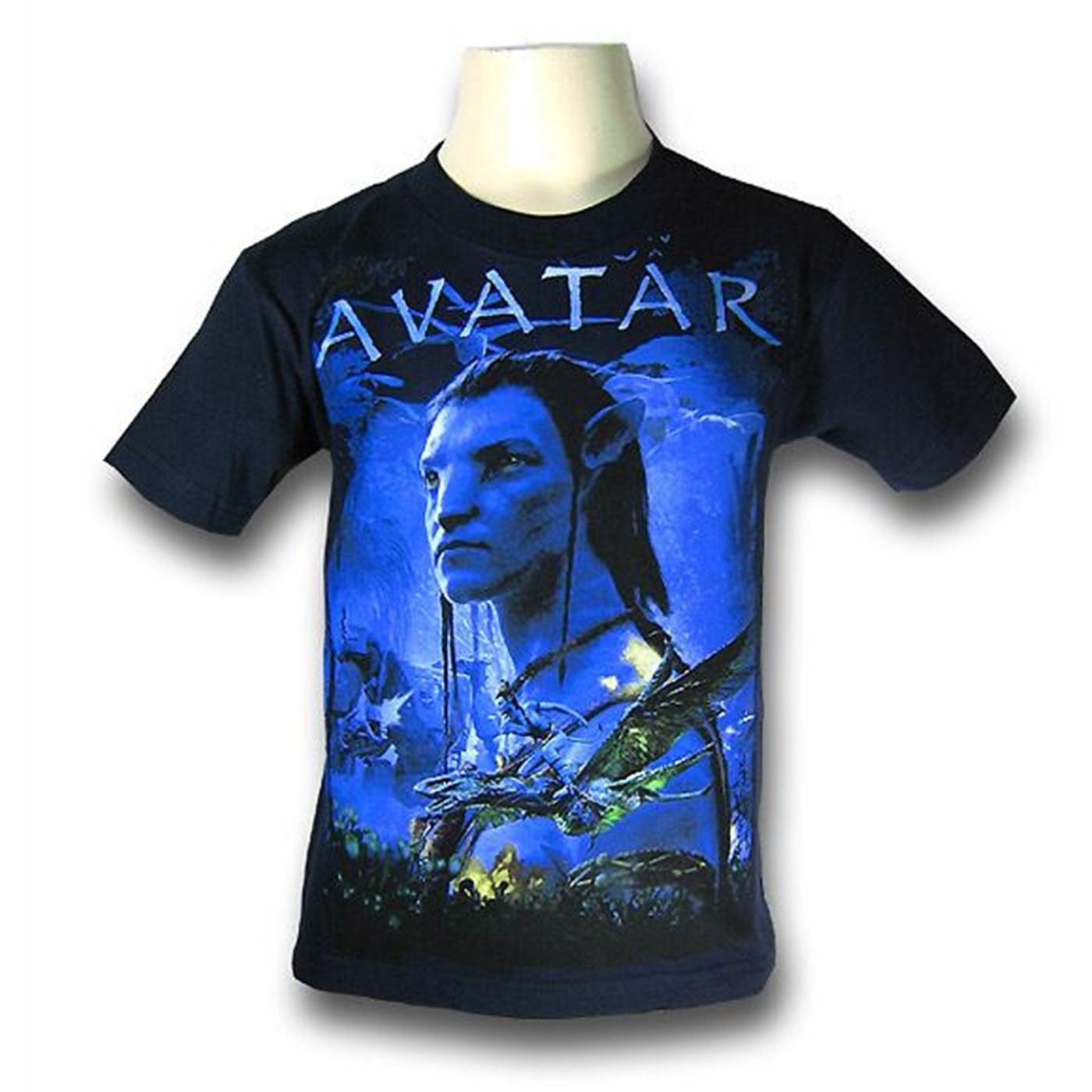 Avatar Juvenile Battle Silhouette T-Shirt, Blue