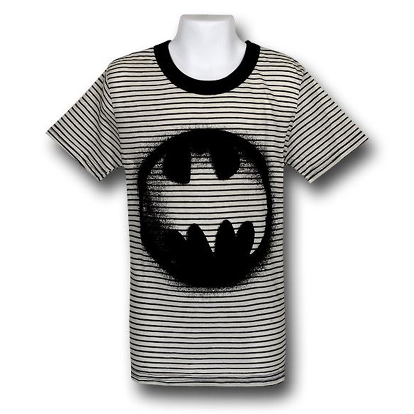 Batman Juvenile Flock Splatter T-Shirt, White