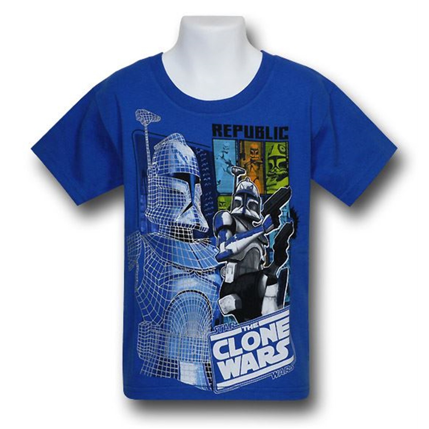 Star Wars Juvenile Rex Grid T-Shirt, Blue