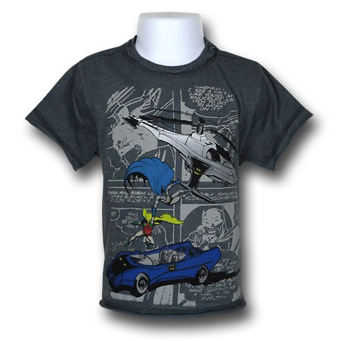 Batman Kids 30 Single Face Like Yours T-Shirt, Grey