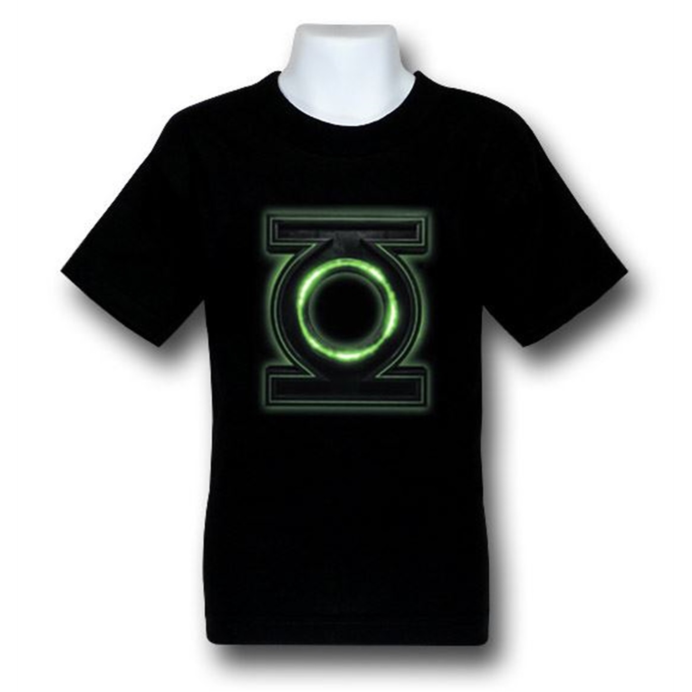 Green Lantern Movie Kids 3D Symbol T-Shirt, Black