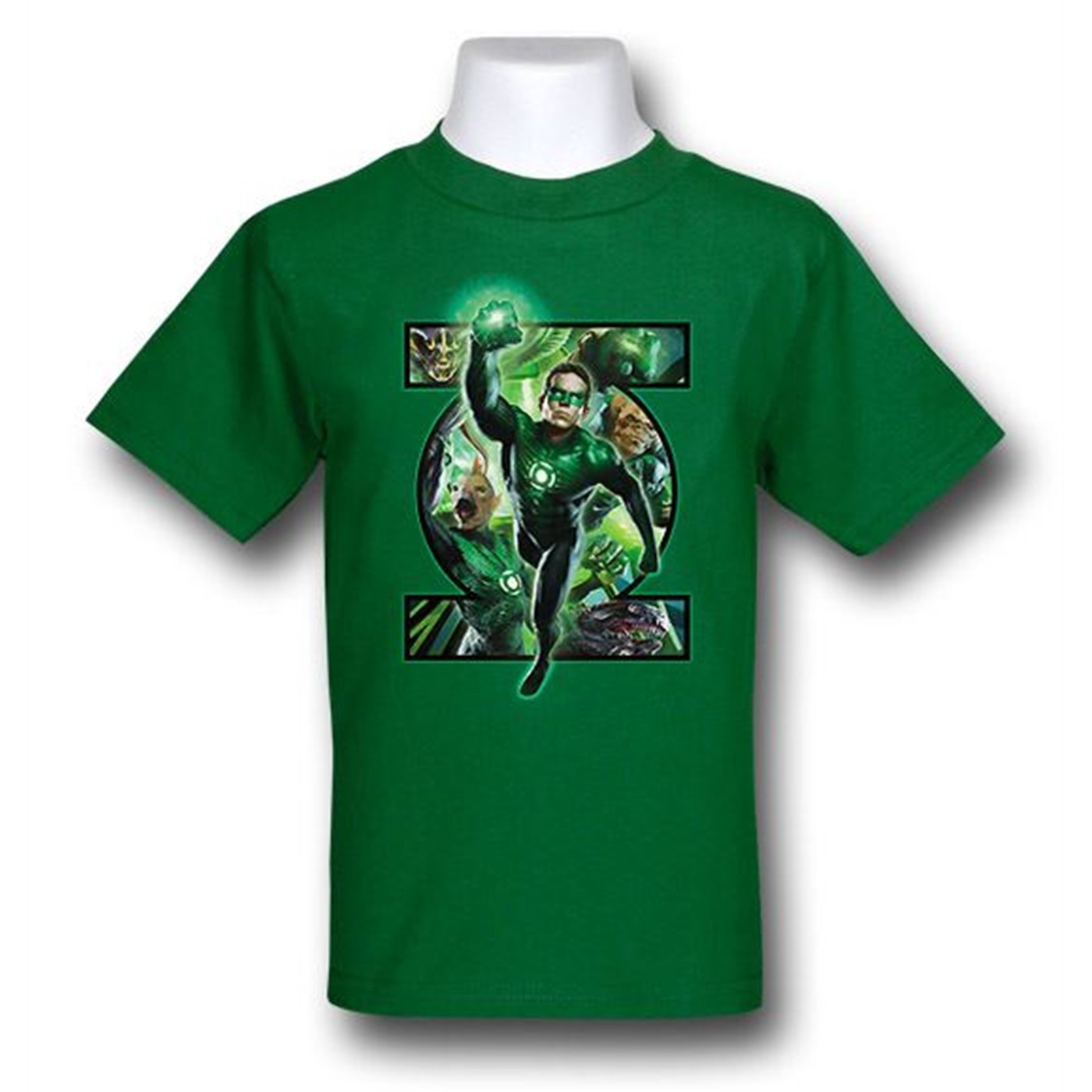 Green Lantern Movie Kids Hal Warrior T-Shirt, Green