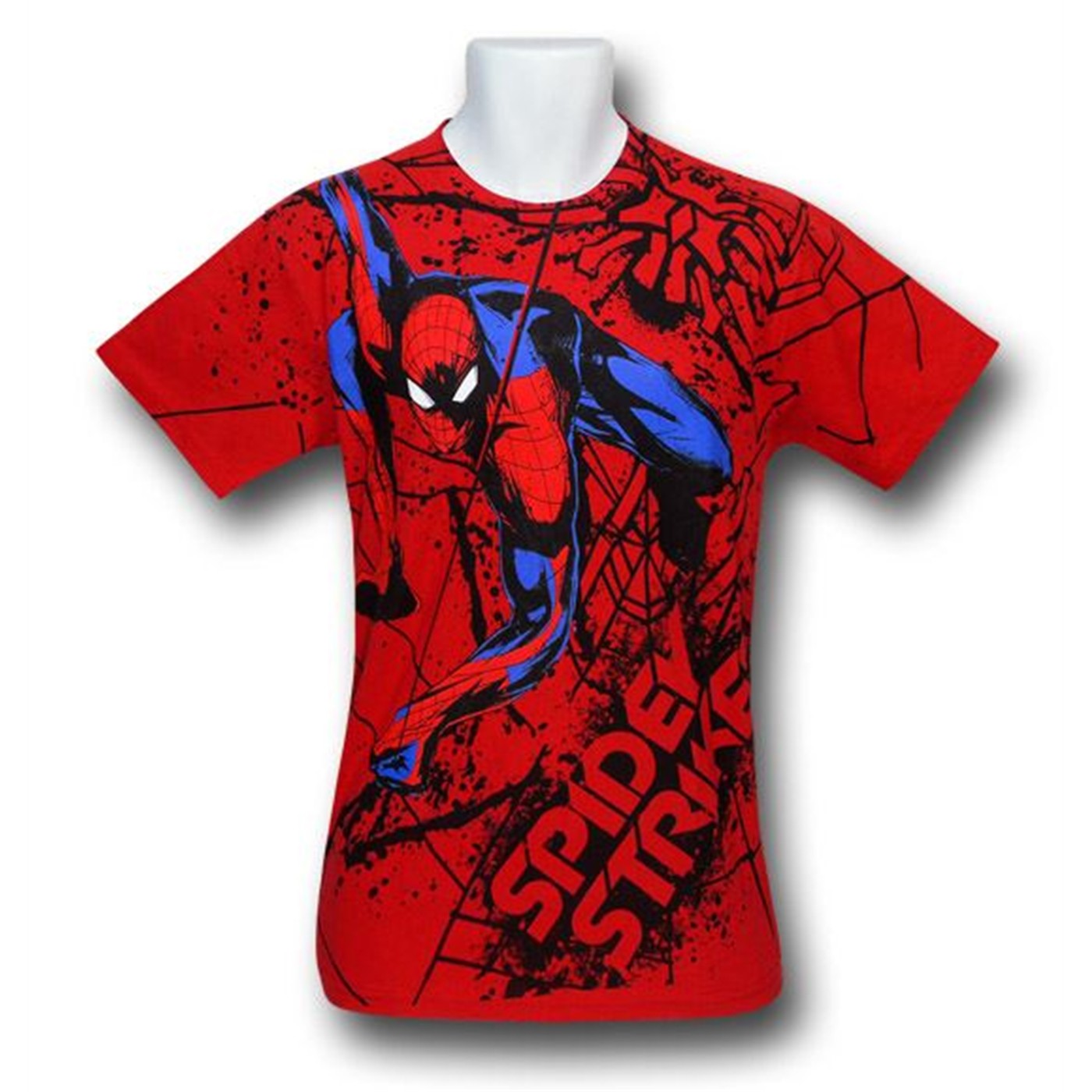 Spider-Man Movie Spidey Strikes Kids T-Shirt, Red