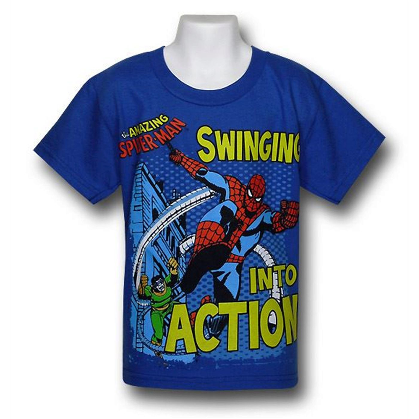 Spider-Man Kids Swing to Action T-Shirt, Blue