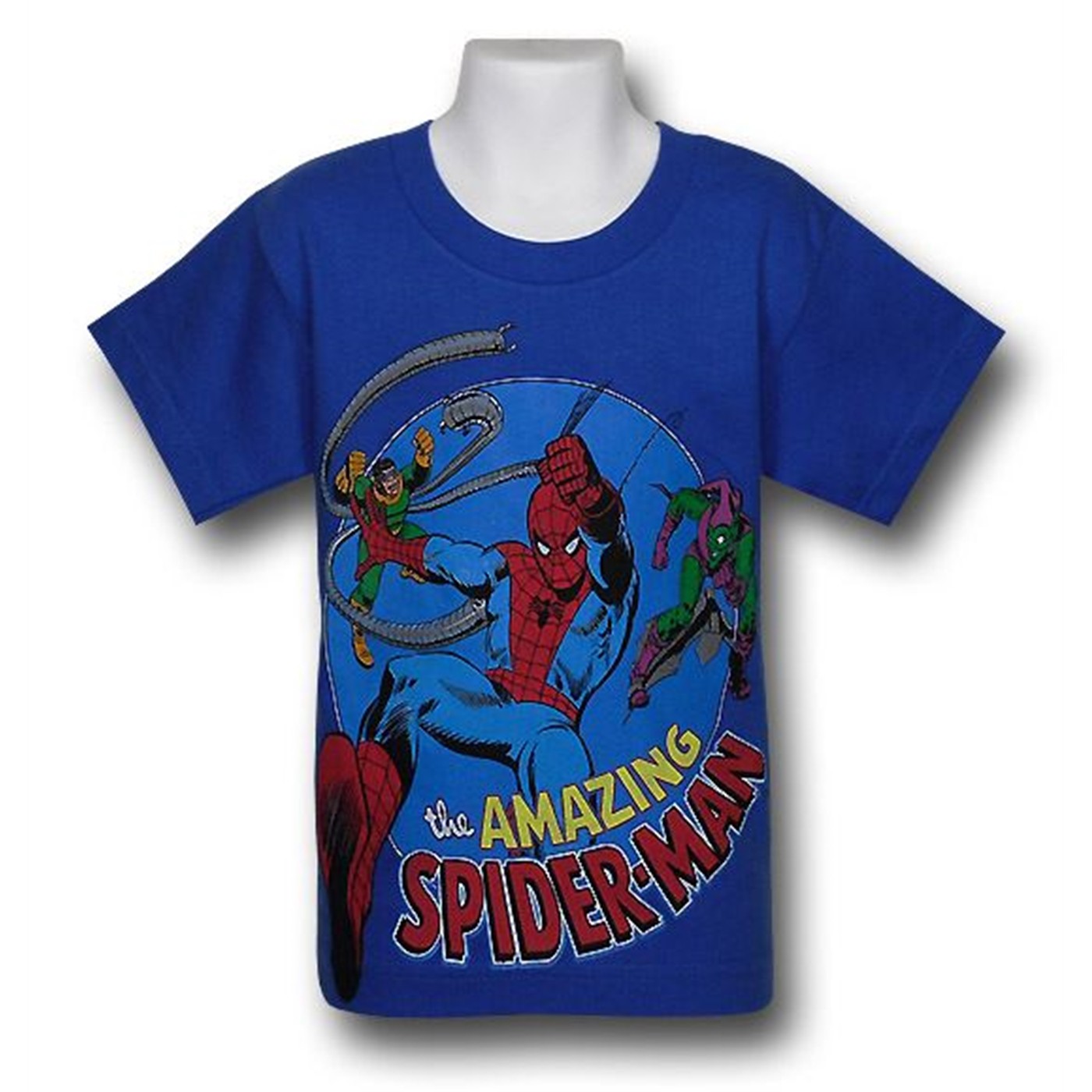 Spiderman Kids Circle Chase T-Shirt, Blue