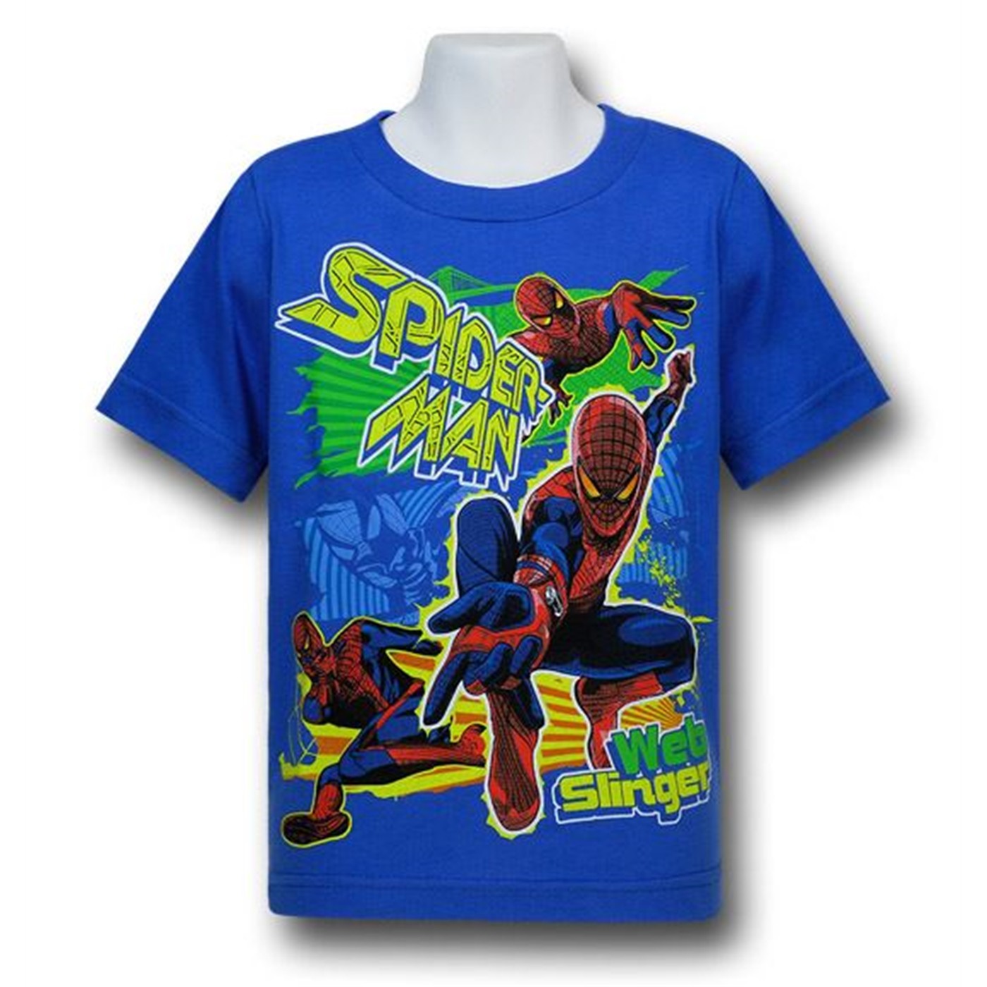 Spider-Man Movie Kids Web Swinger T-Shirt, Blue