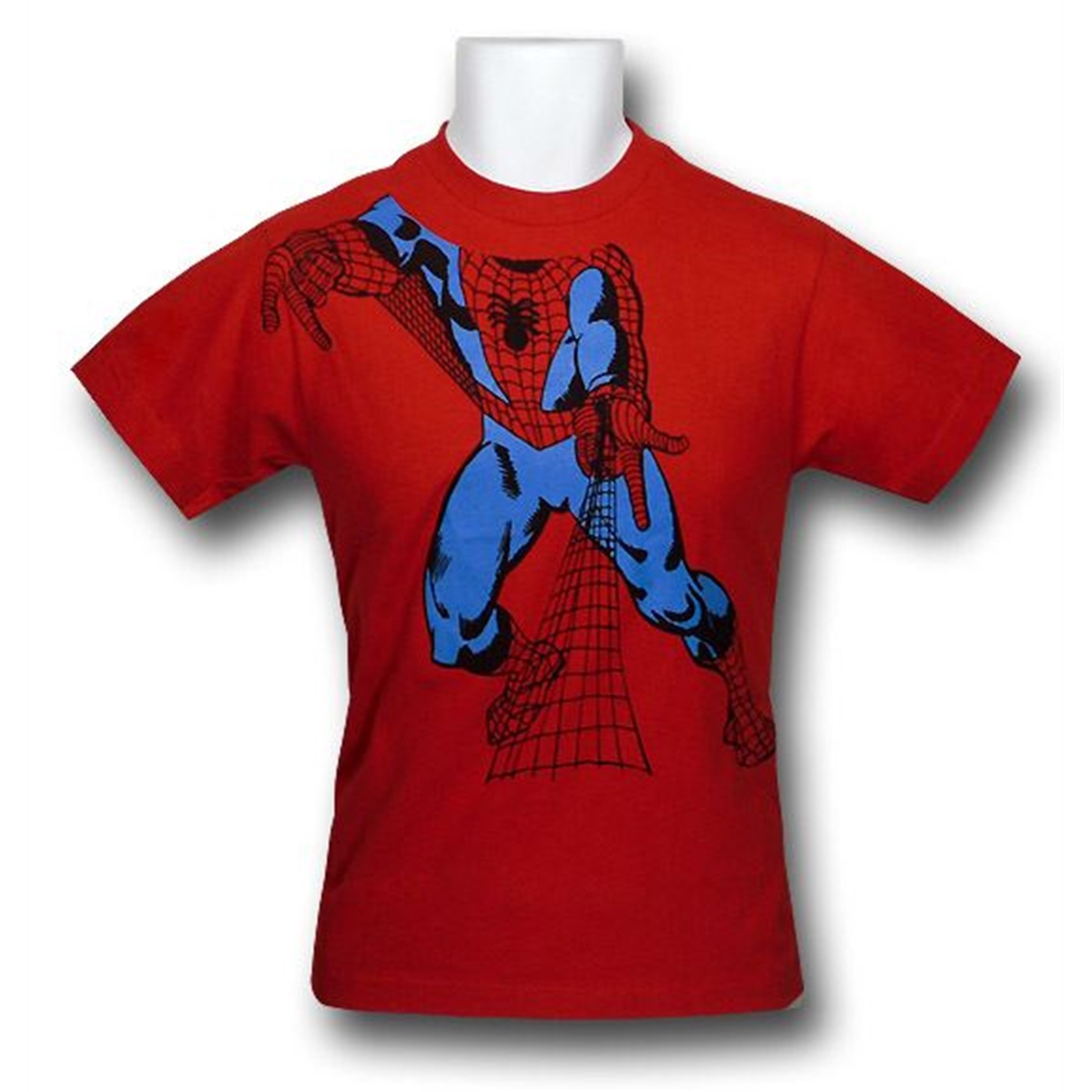 Spiderman Kids Webbing Headless T-Shirt, Red