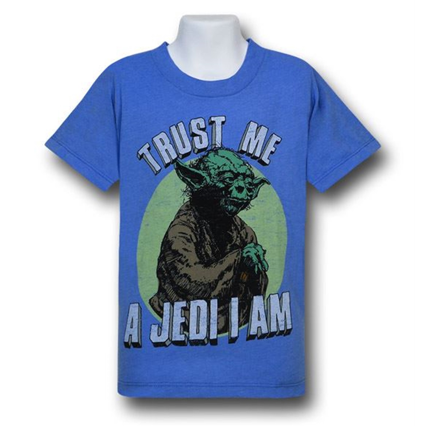 Star Wars Kids Yoda Trust Red Decco T-Shirt, Blue