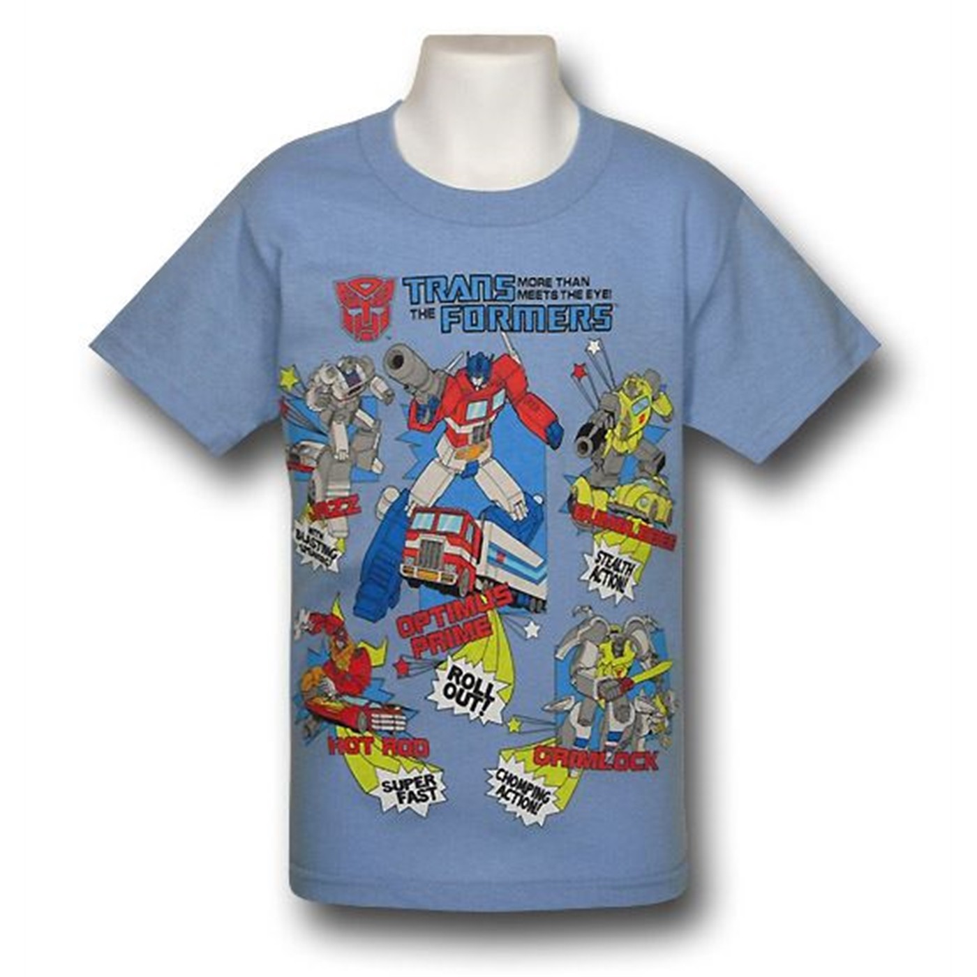 Transformers Kids Attributes T-Shirt, Blue