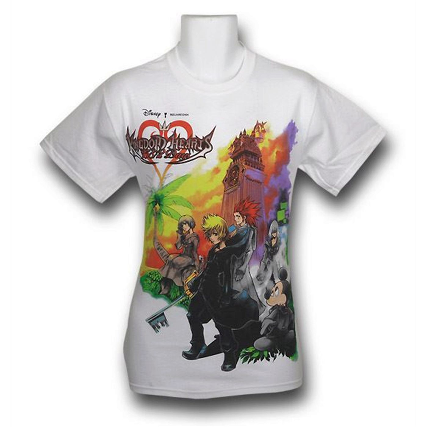 Kindom Hearts Group Cover T-Shirt, White