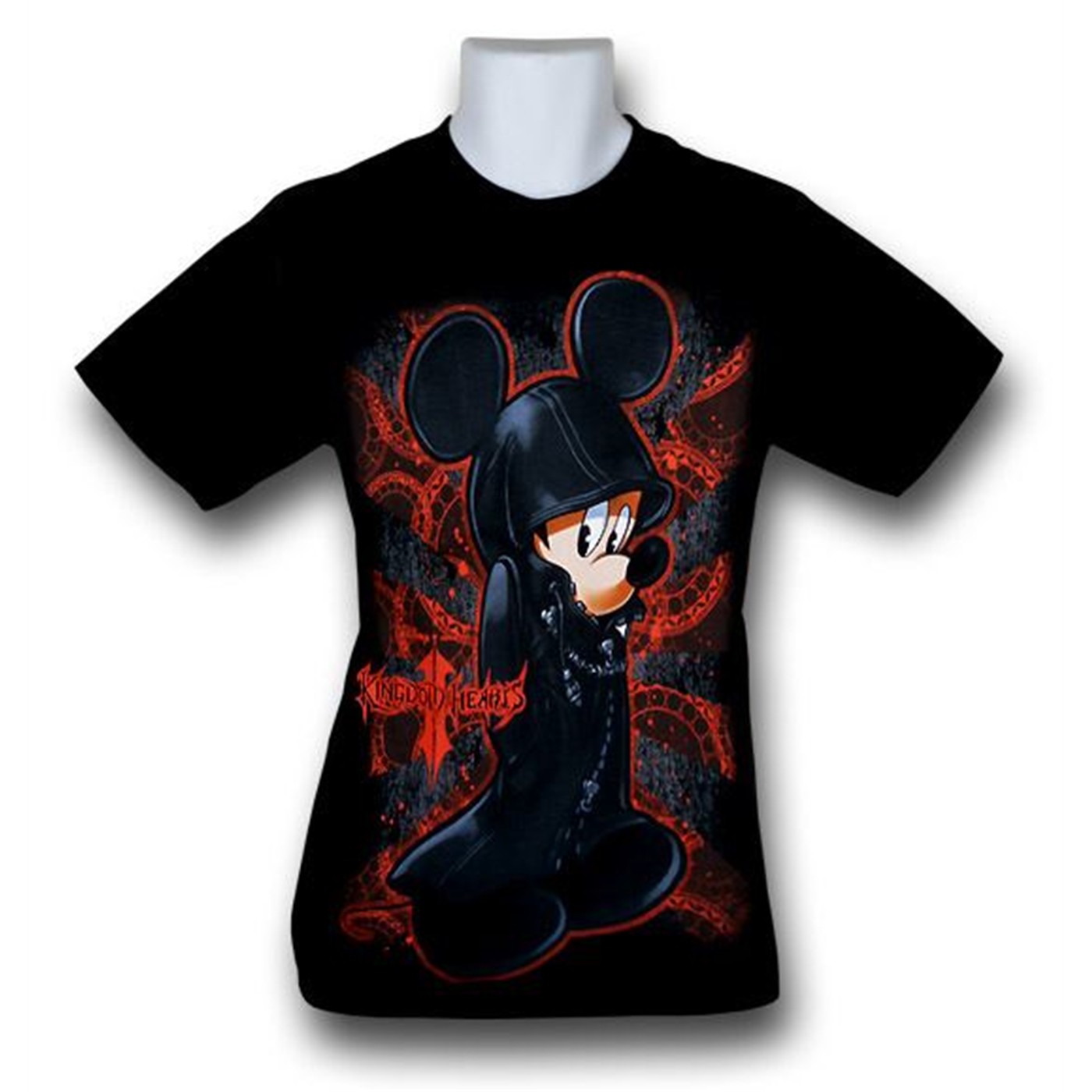 Kingdom Hearts Slick Mickey T-Shirt, Black