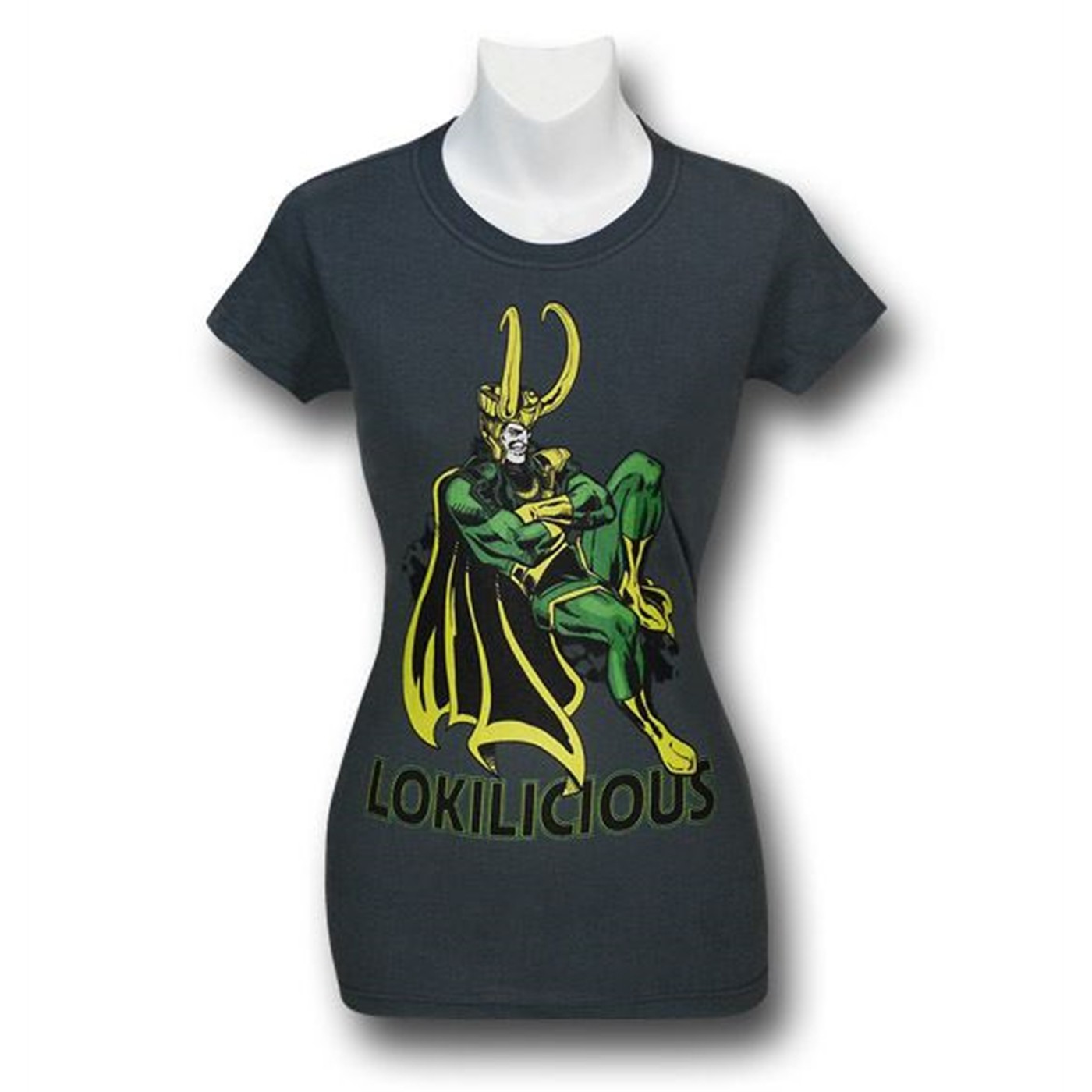 Loki Lokilicious Juniors T-Shirt, Grey