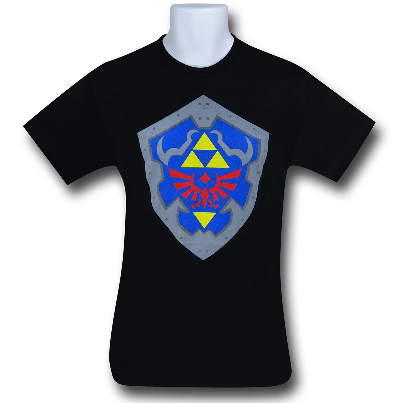 Zelda Simple Shield Black T-Shirt, Black