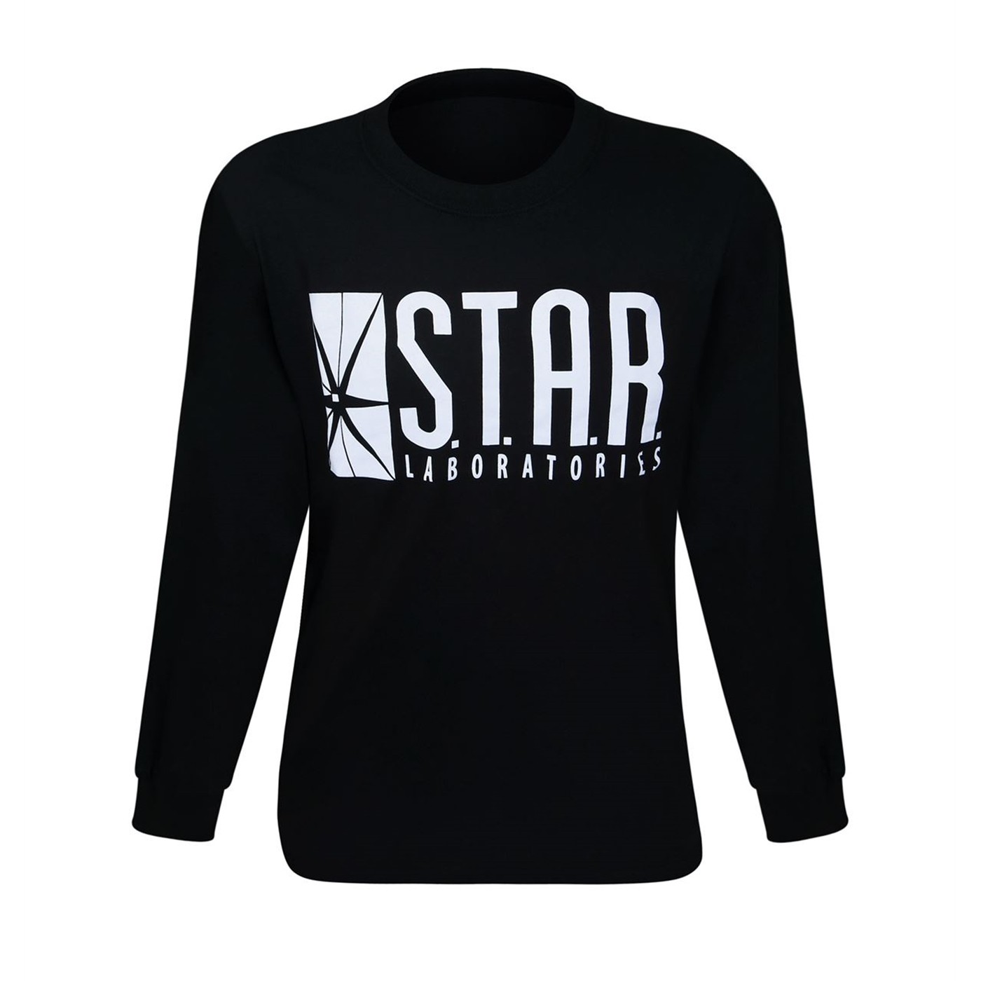 Flash Star Labs Black Long Sleeve T-Shirt, Black