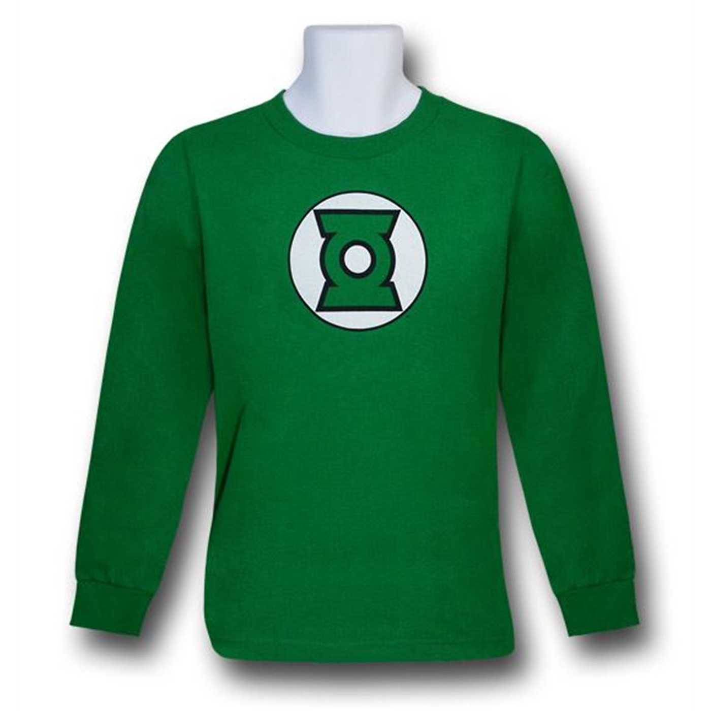 Green Lantern Modern Symbol Kids Long Sleeve T-Shirt, Green