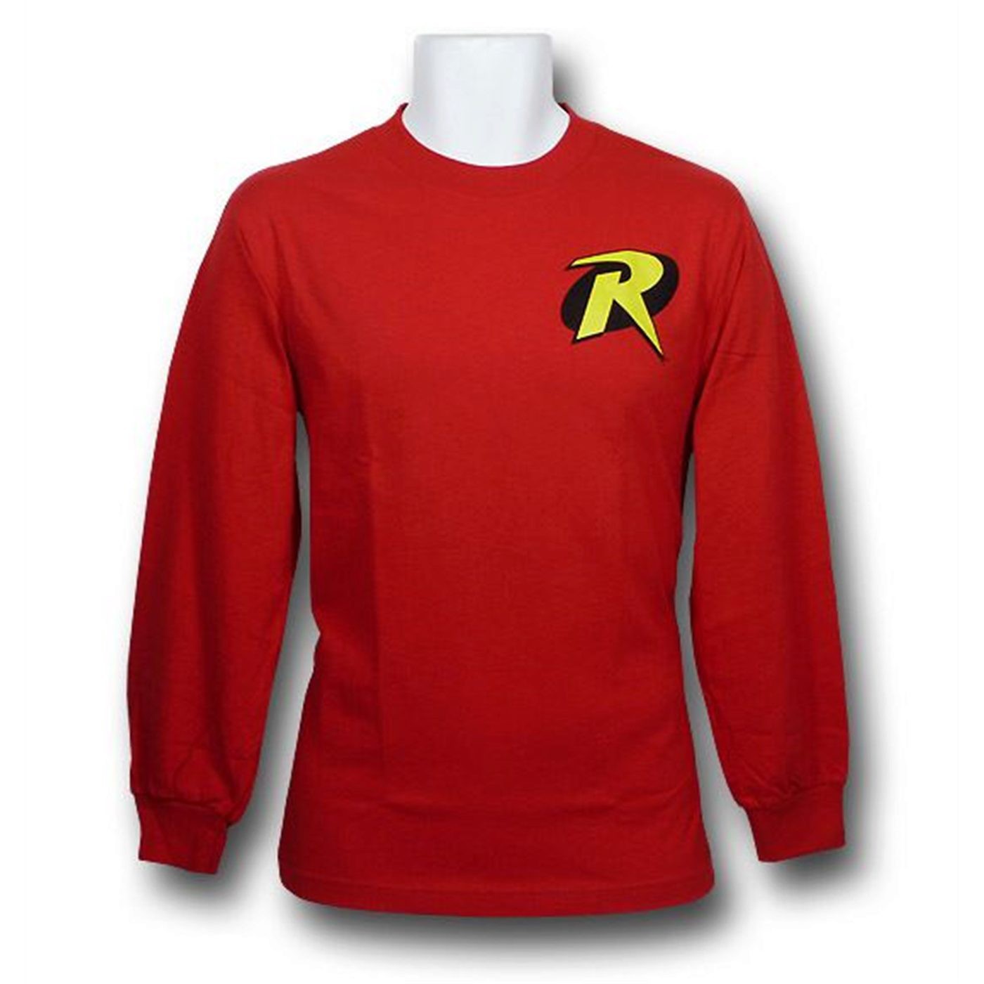 Robin Symbol Long Sleeve T-Shirt, Red