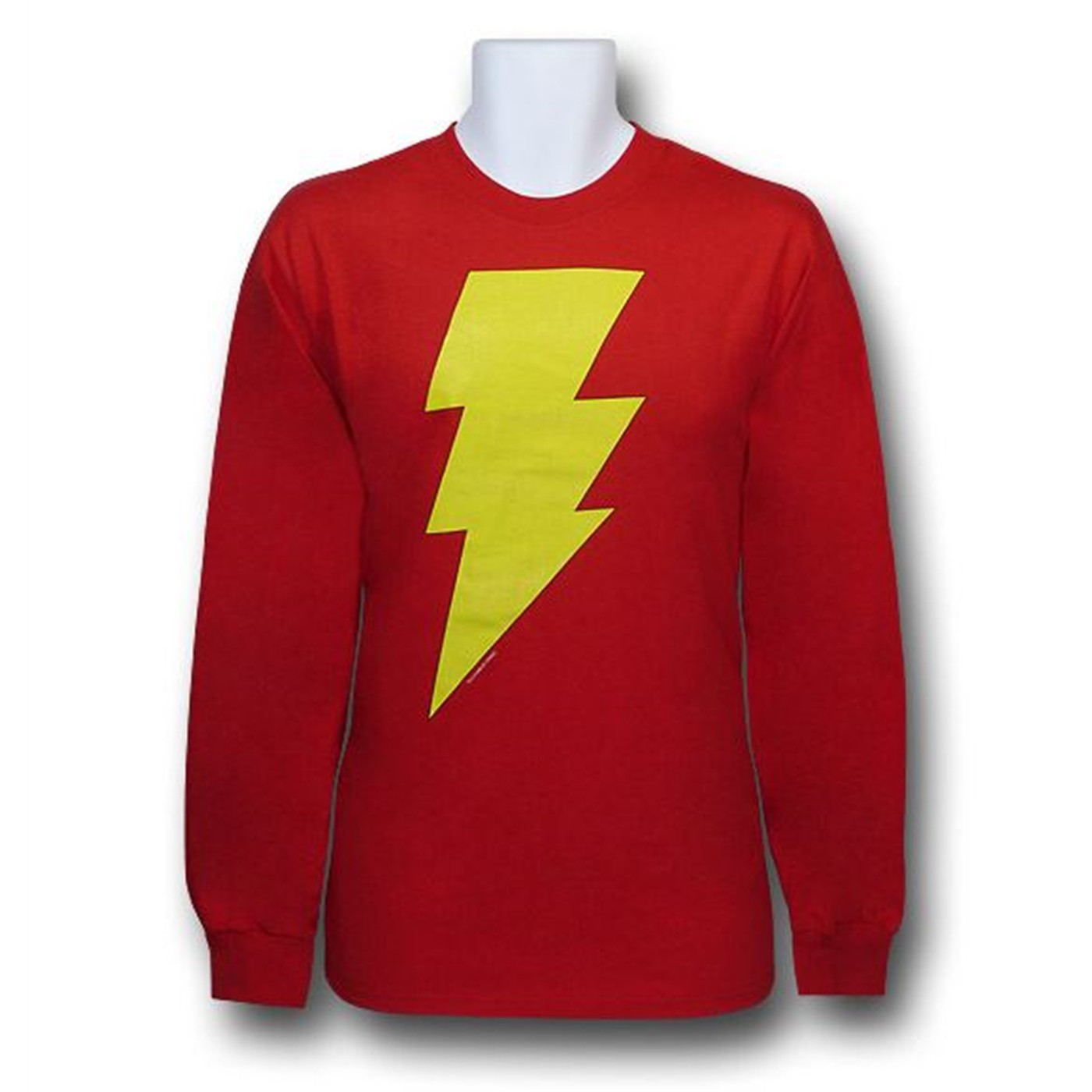 Shazam Classic Long Sleeve T-Shirt, Red