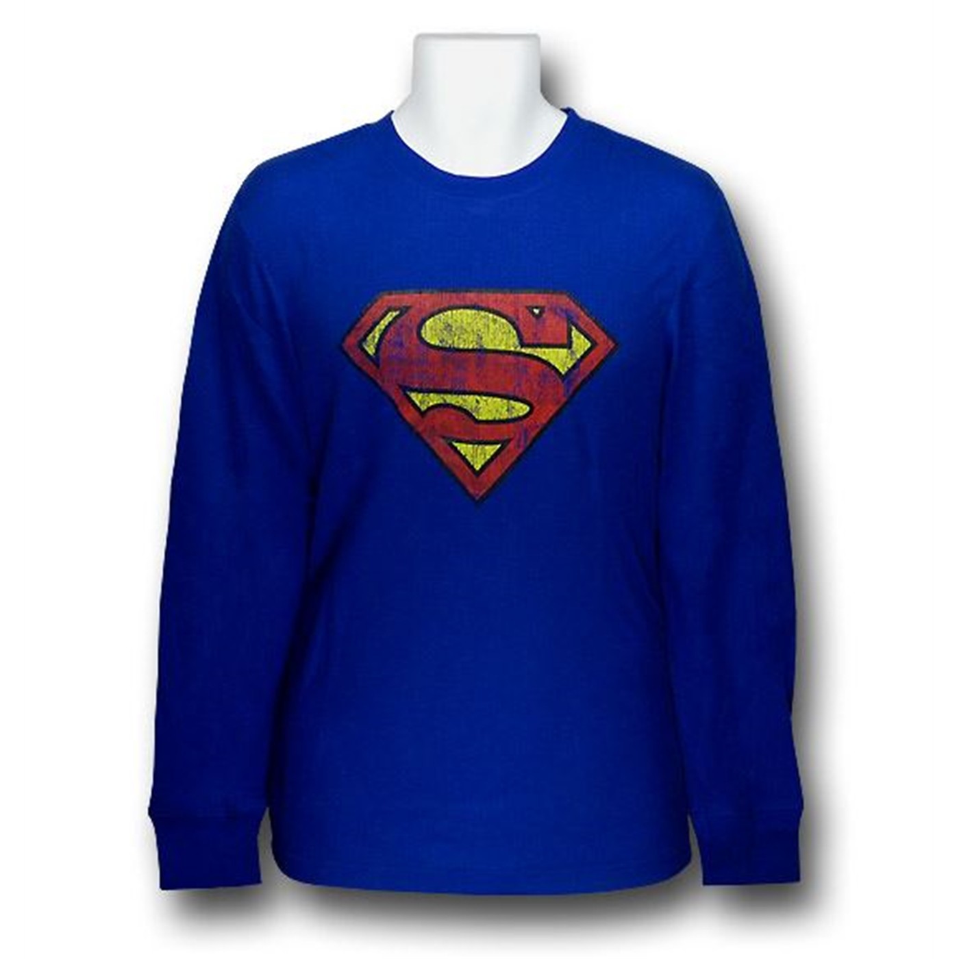 Superman Thermal Long Sleeve Sleep Top, Blue