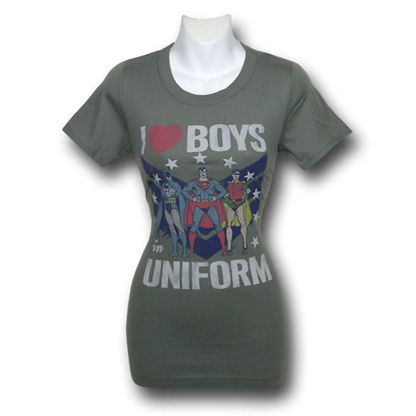 DC Love Boys Uniform Juniors Junk Food T-Shirt, Grey