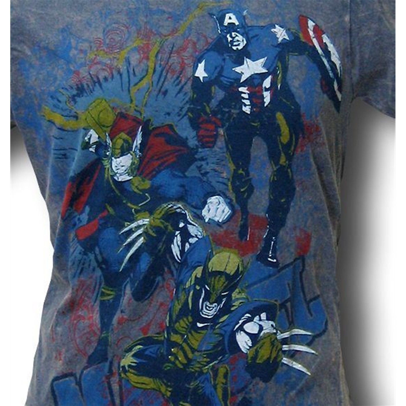 Marvel Avengers Untamed Trio T-Shirt, Blue