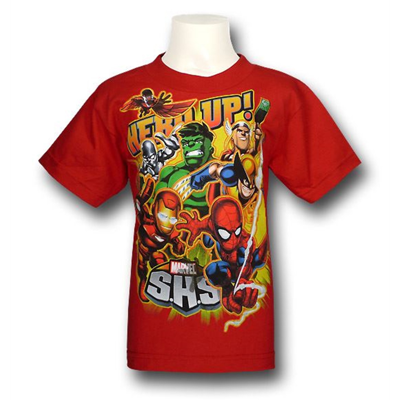 Marvel Hero Up Juvenile T-Shirt, Red