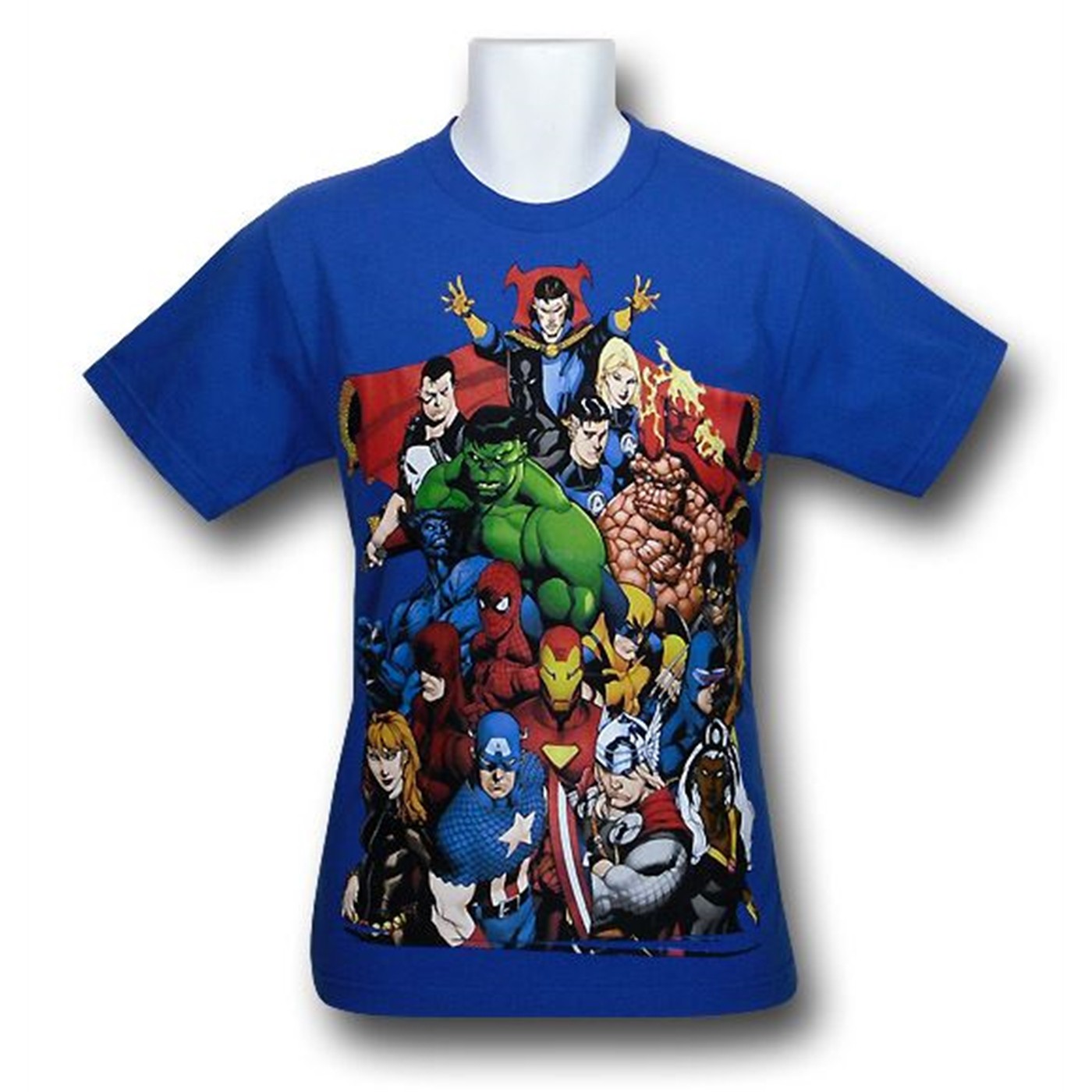 Marvel Heroes Snapshot Youth T-Shirt, Blue