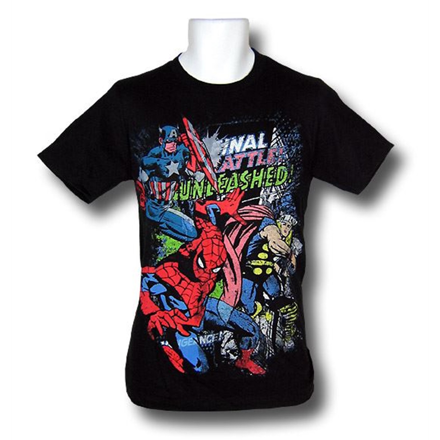 Marvel Final Battle Unleashed T-Shirt, Black