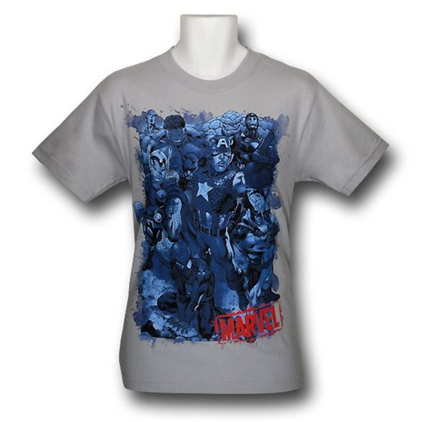 Marvel Grim Heroes T-Shirt, Grey