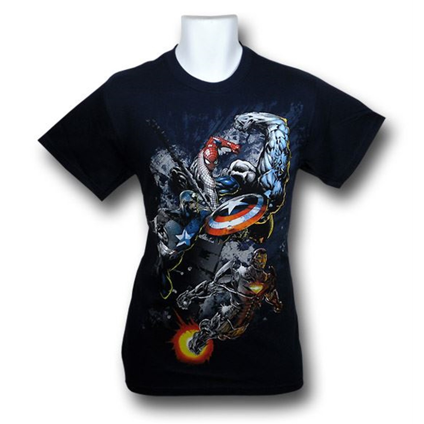 Avengers Ultimatum Team Up T-Shirt, Blue
