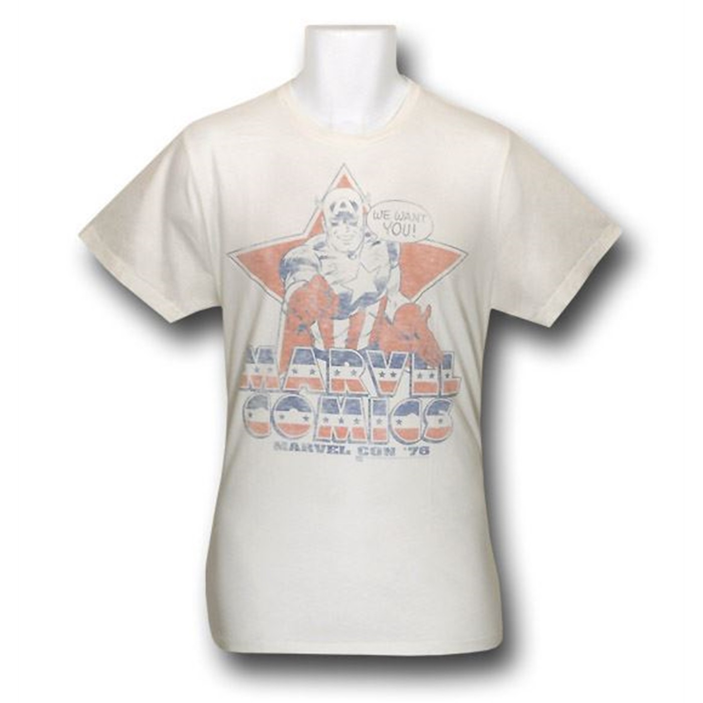 Marvel Wants You! Junk Food T-Shirt, White