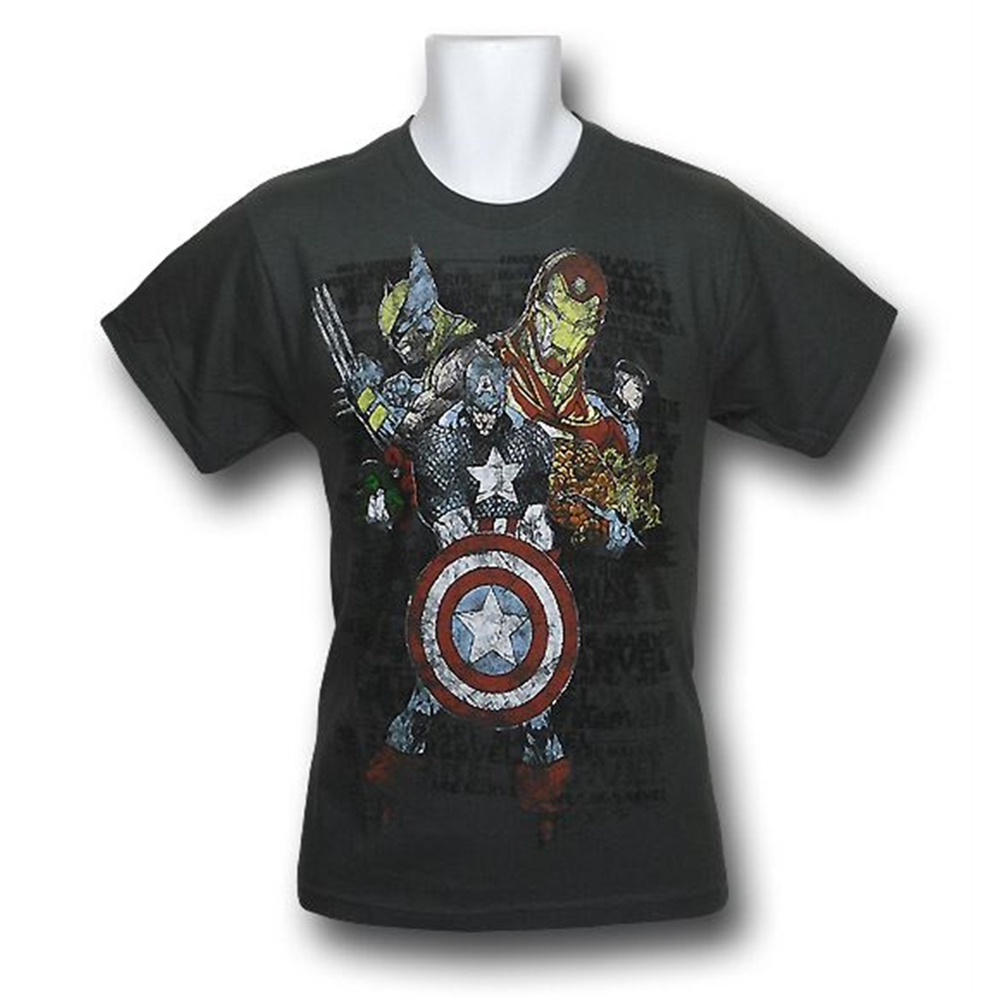 Marvel Youth Civil War T-Shirt, Grey