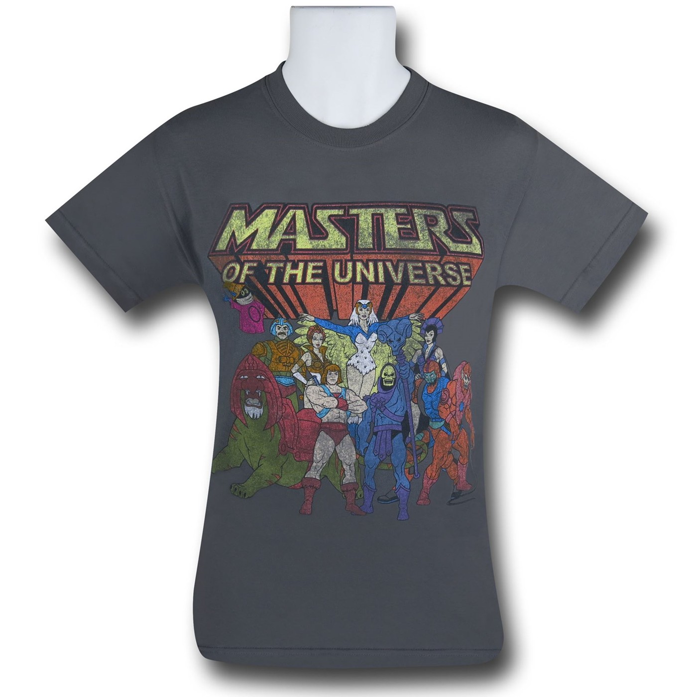 Masters of the Universe Group on Grey T-Shirt, Grey