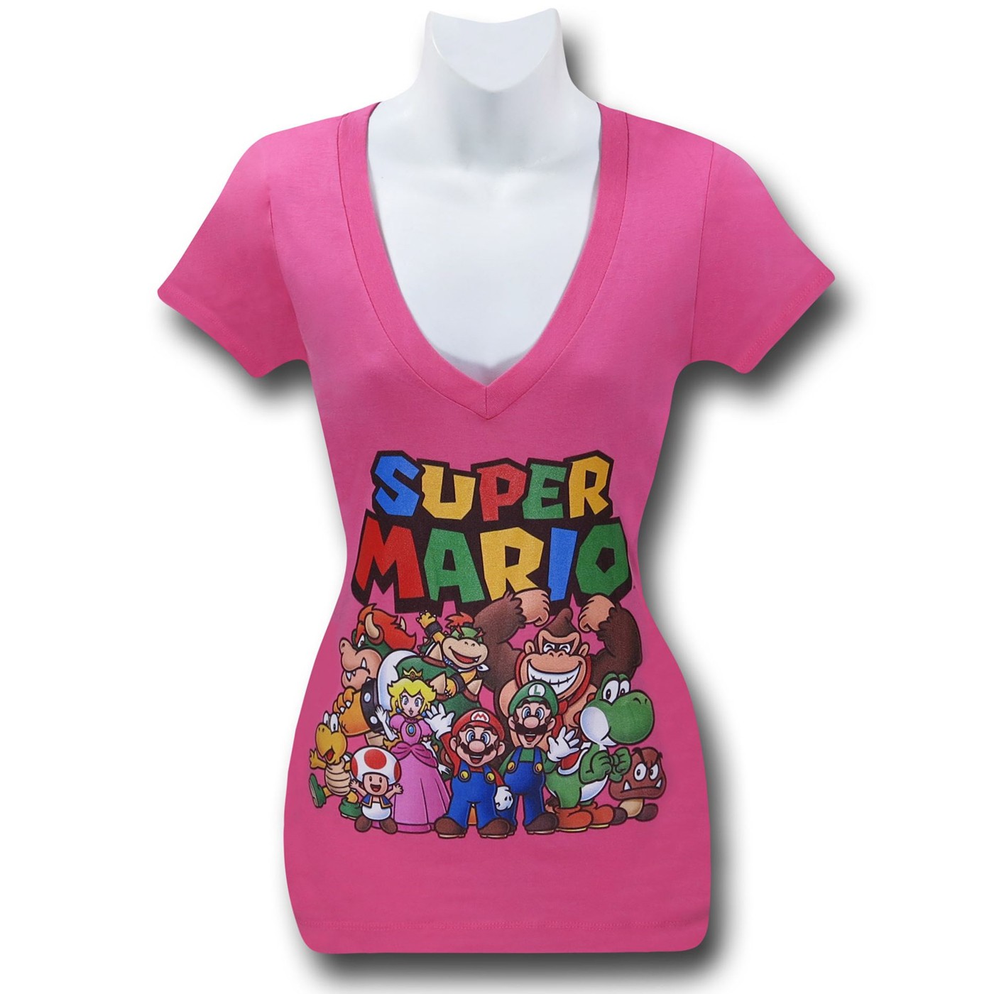 Mario Group Women's Pink T-Shirt, Pink
