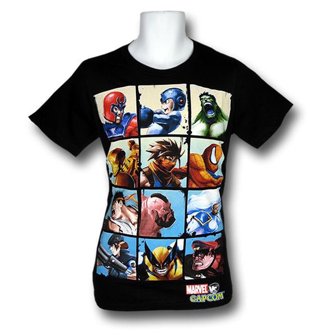 Marvel Vs Capcom Battle Box (30 Single) T-Shirt, Black