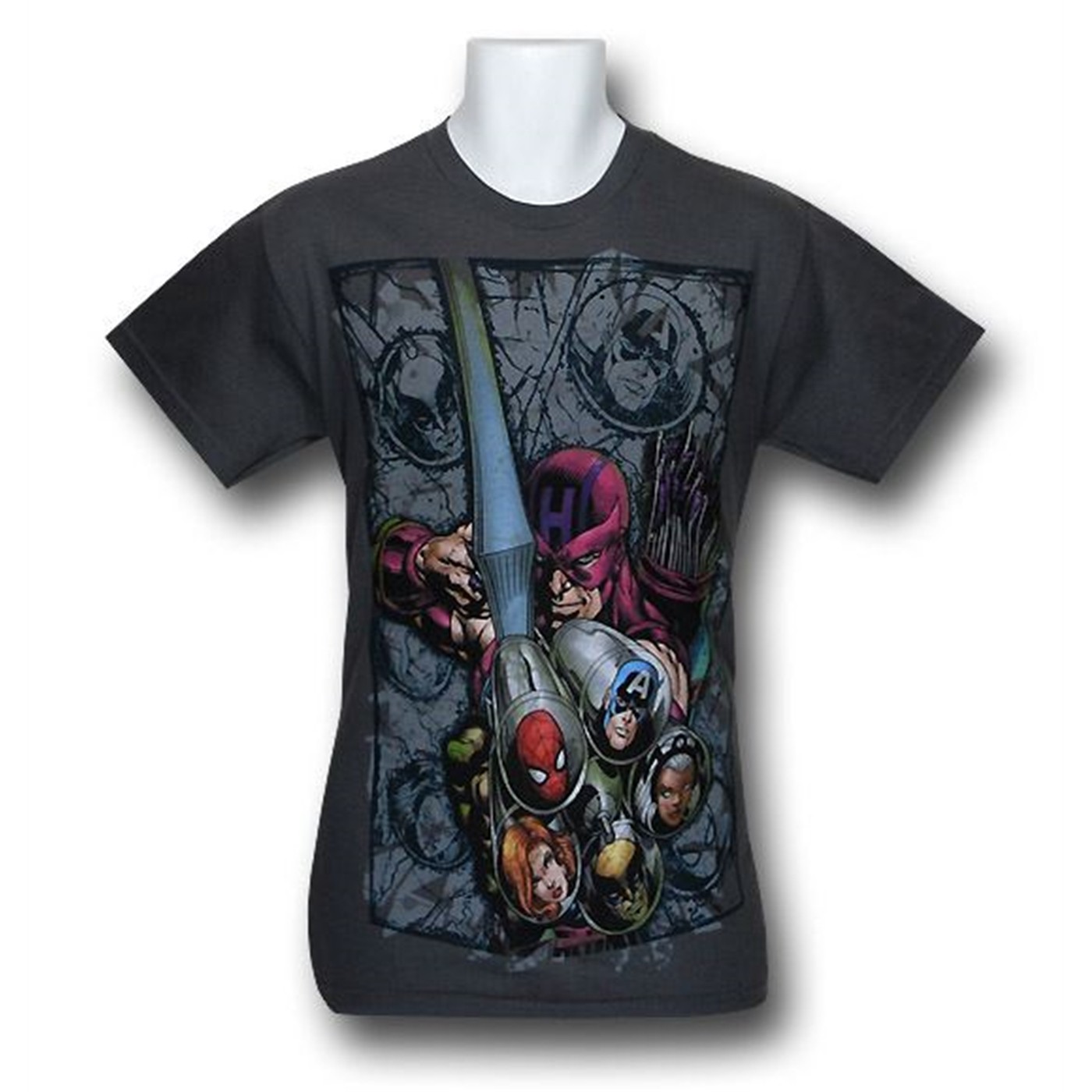 Marvel Open Season Hawkeye T-Shirt, Grey