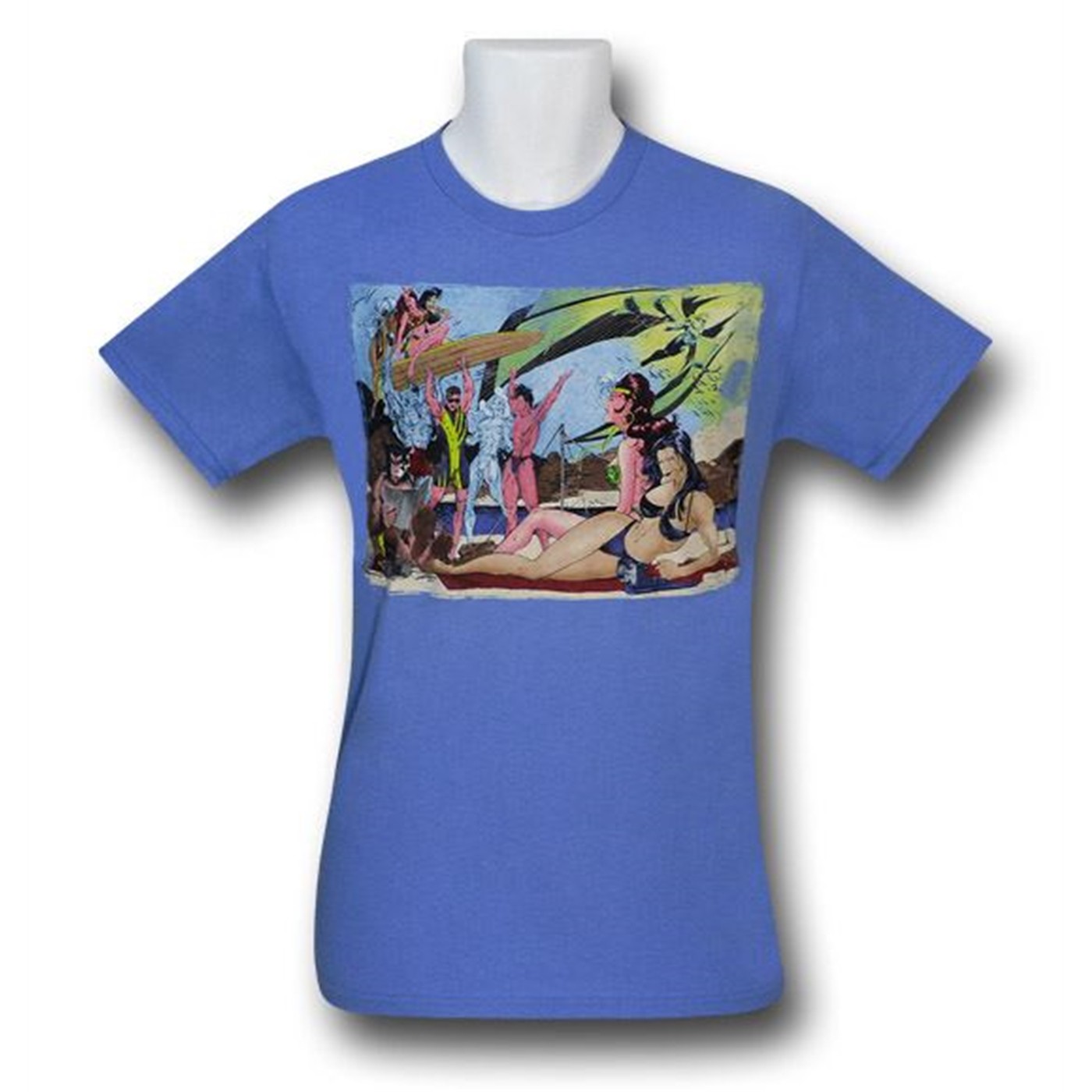 Marvel Beach Party Blue T-Shirt, Blue