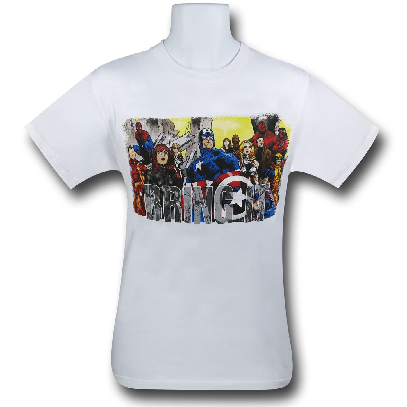 Marvel Universe Bring It Kids T-Shirt, White