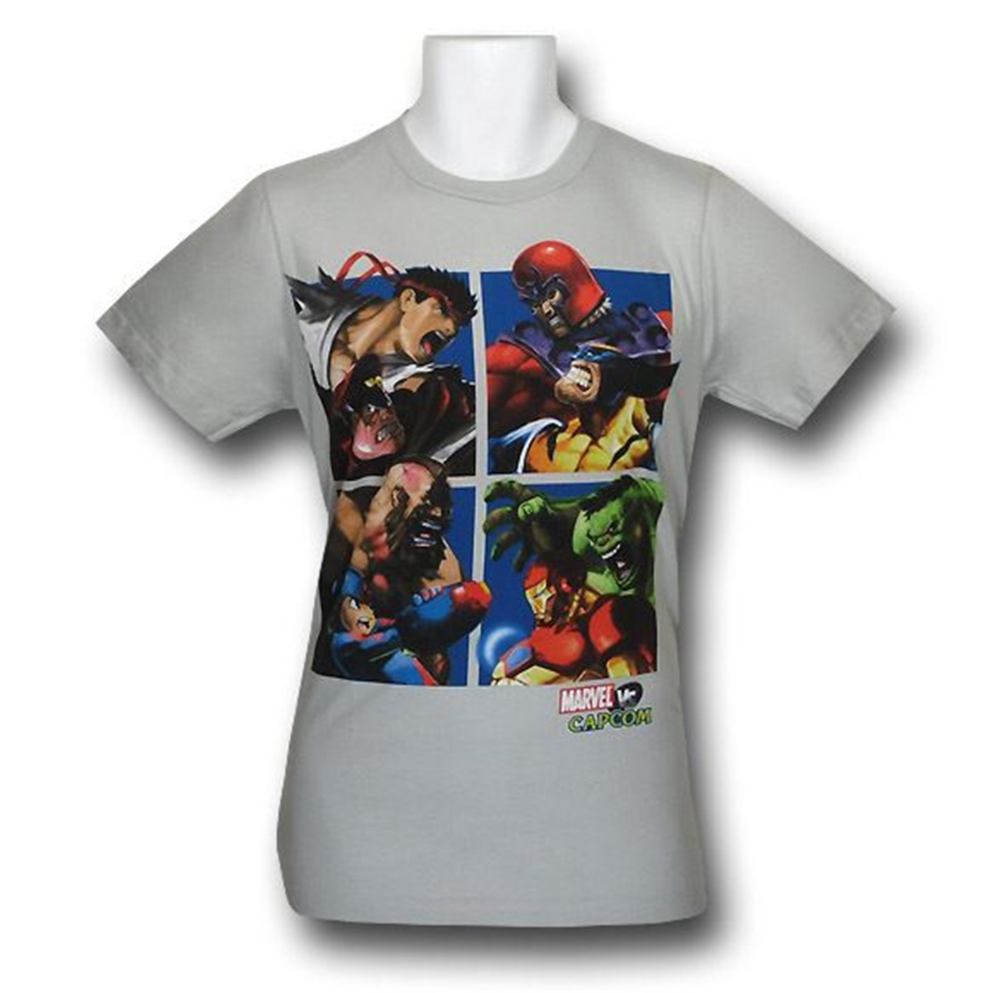 Marvel VS Capcom 30 Single Pound 4 Pound T-Shirt, Grey
