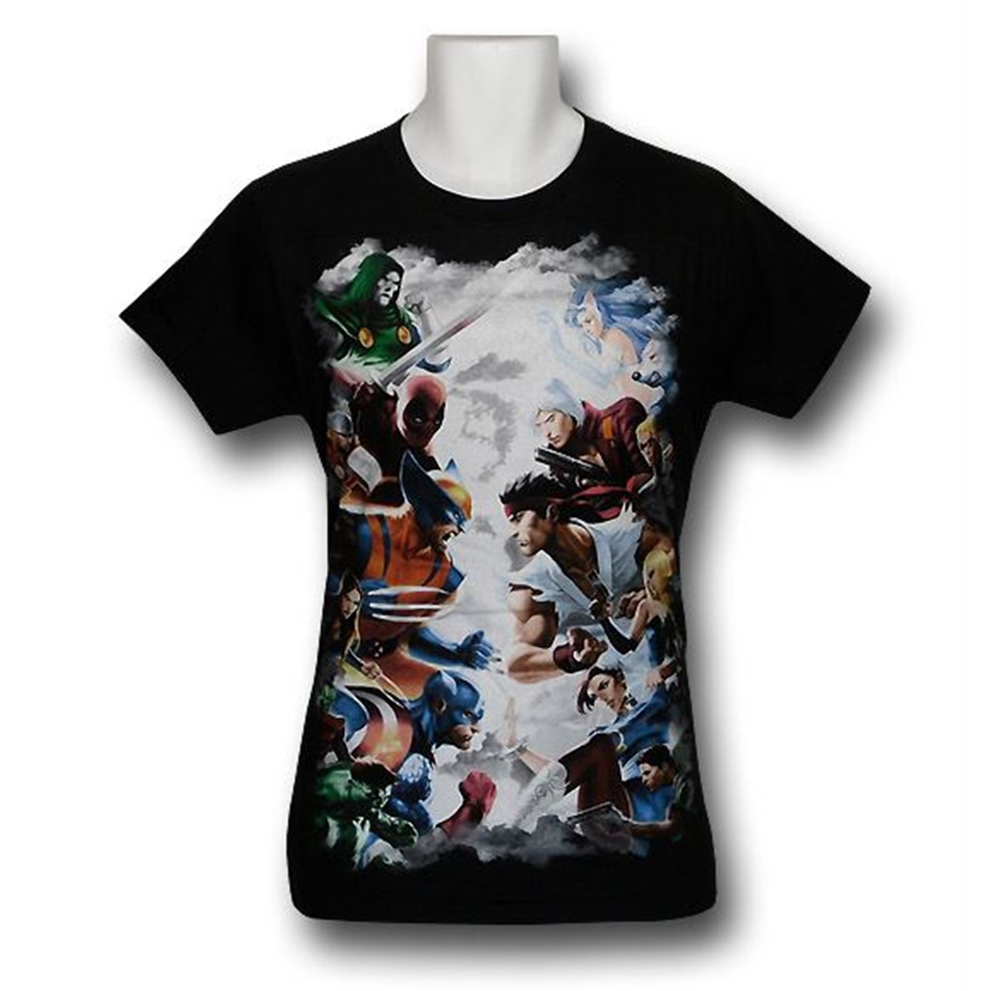 Marvel VS Capcom Stand Off 30 Single T-Shirt, Black