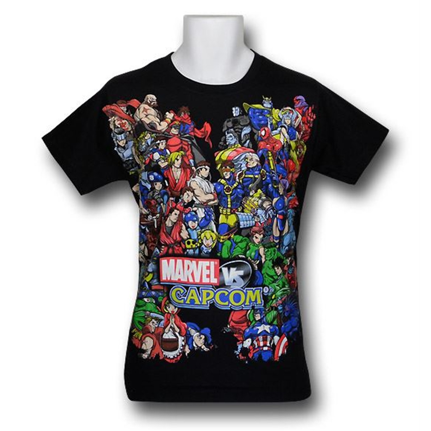 Marvel VS Capcom 30 Single Size Them Up T-Shirt, Black