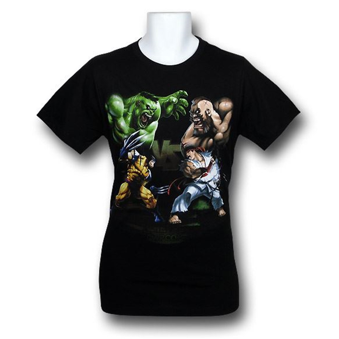 Marvel Vs Capcom 30s End Game T-Shirt, Black