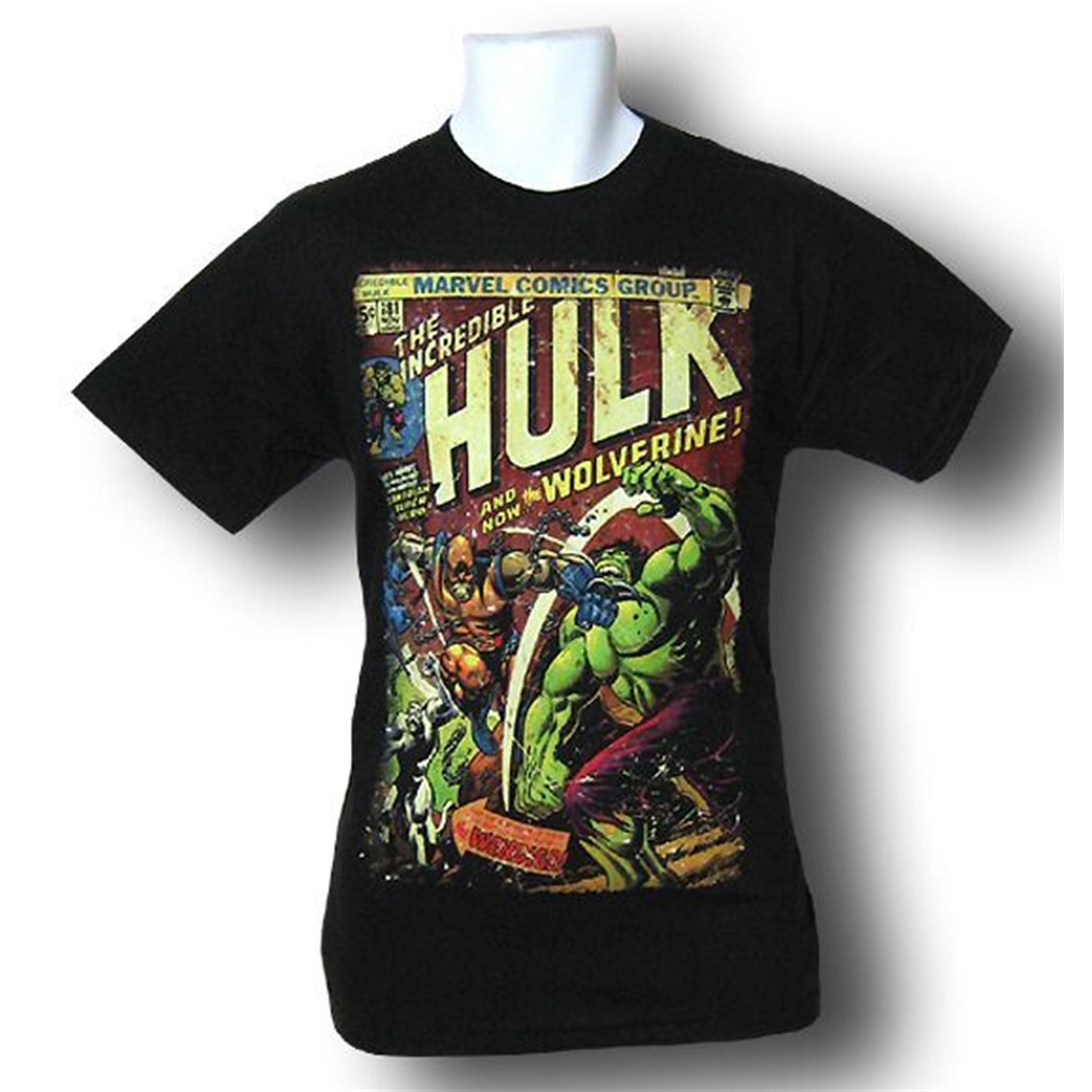 Marvel Import Classics Hulk 181 VS Wolverine T-Shirt, Black