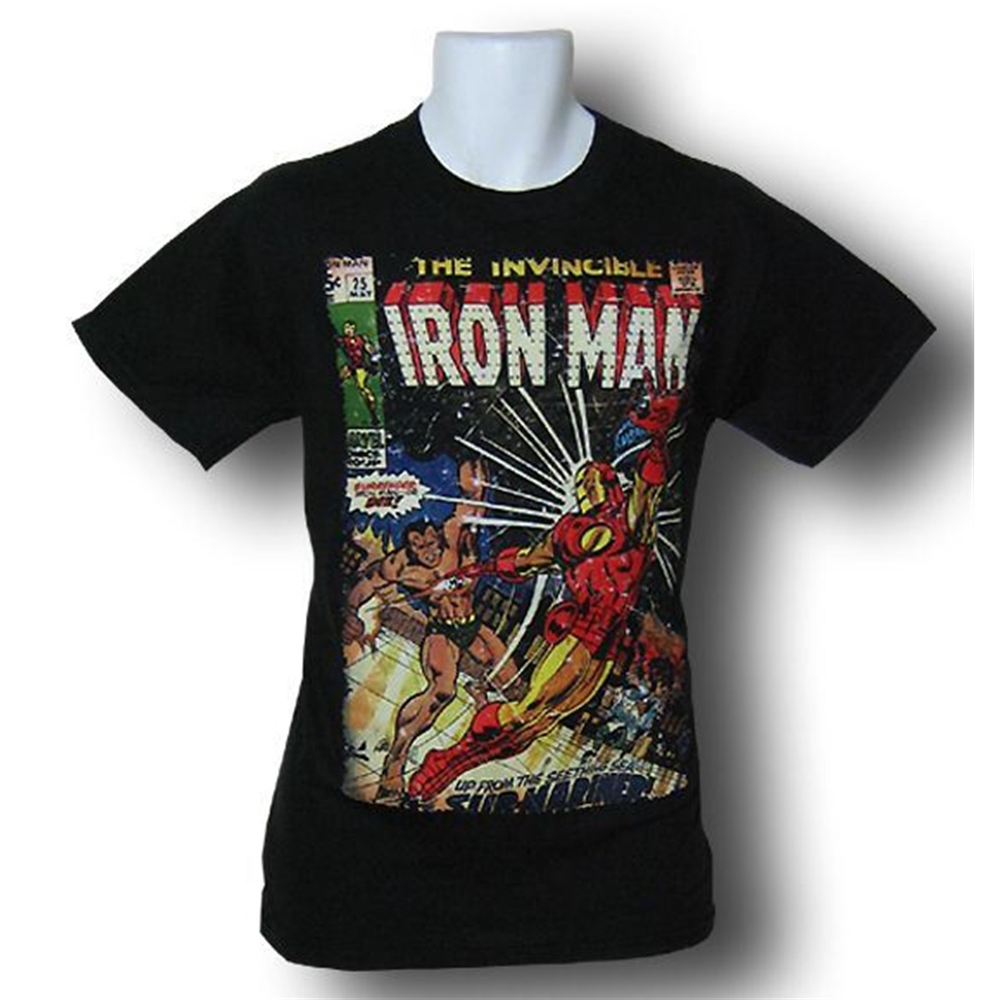 Marvel Classics Import Iron Man VS Sub Mariner T-Shirt, Black
