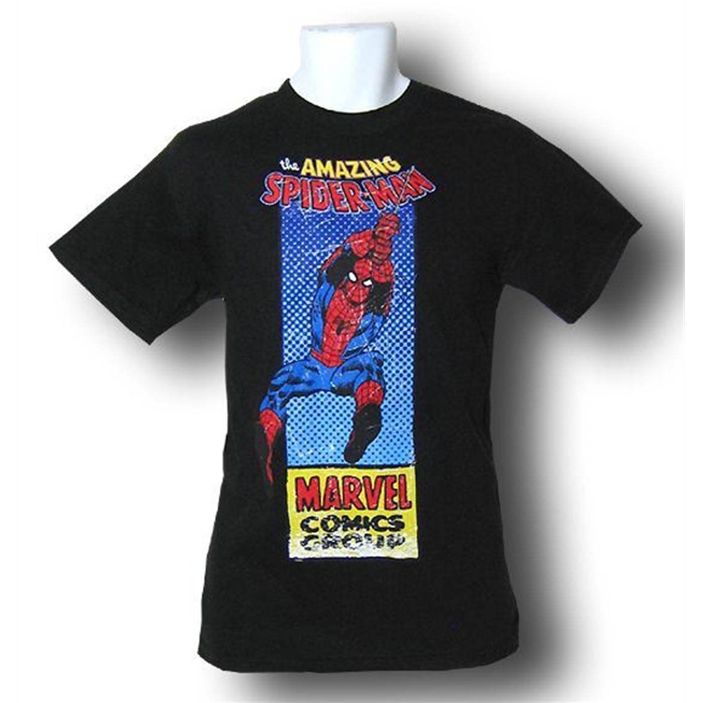 Marvel Import Classics Spiderman Swing T-Shirt, Black