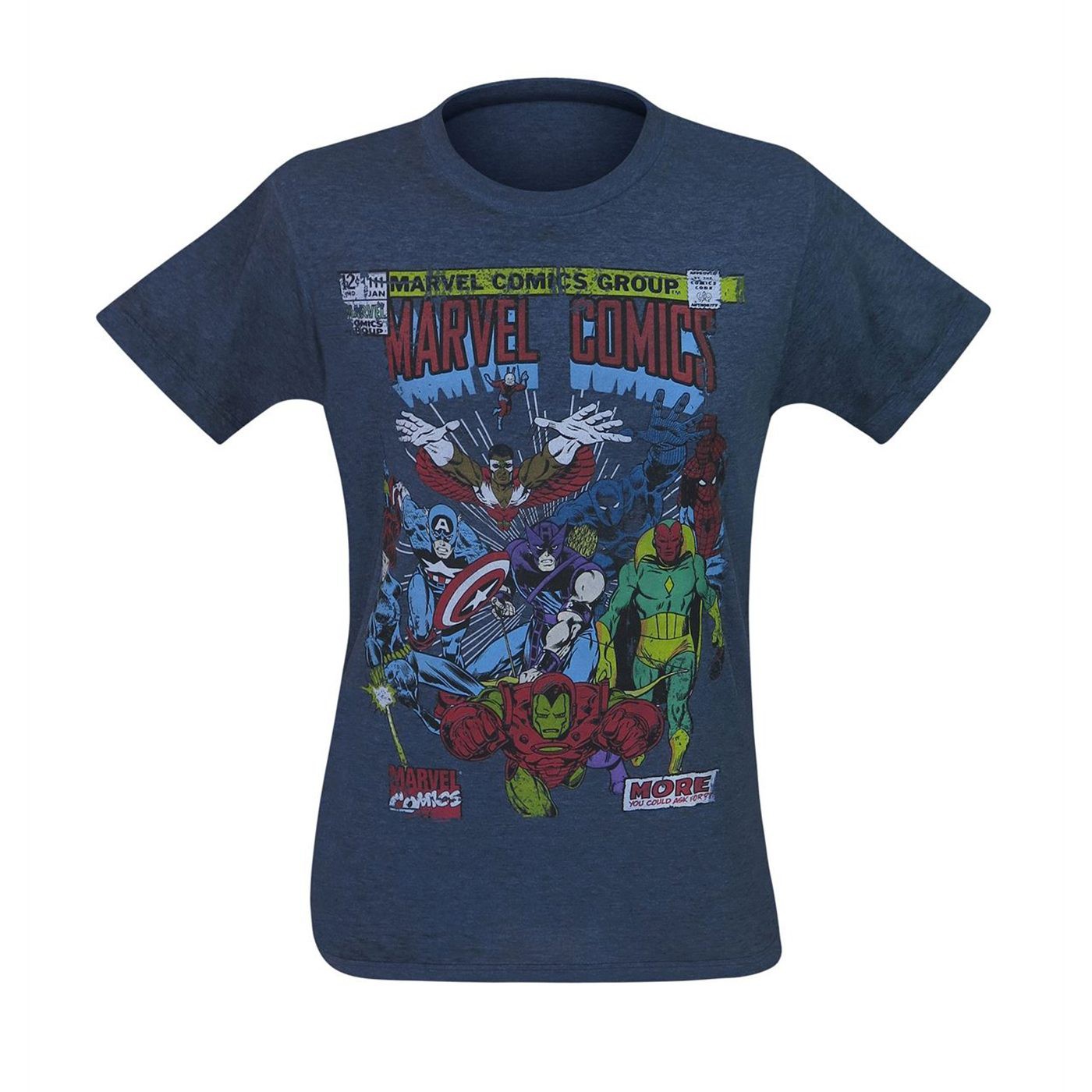 Marvel Comics Cover Men's T-Shirt, Blue