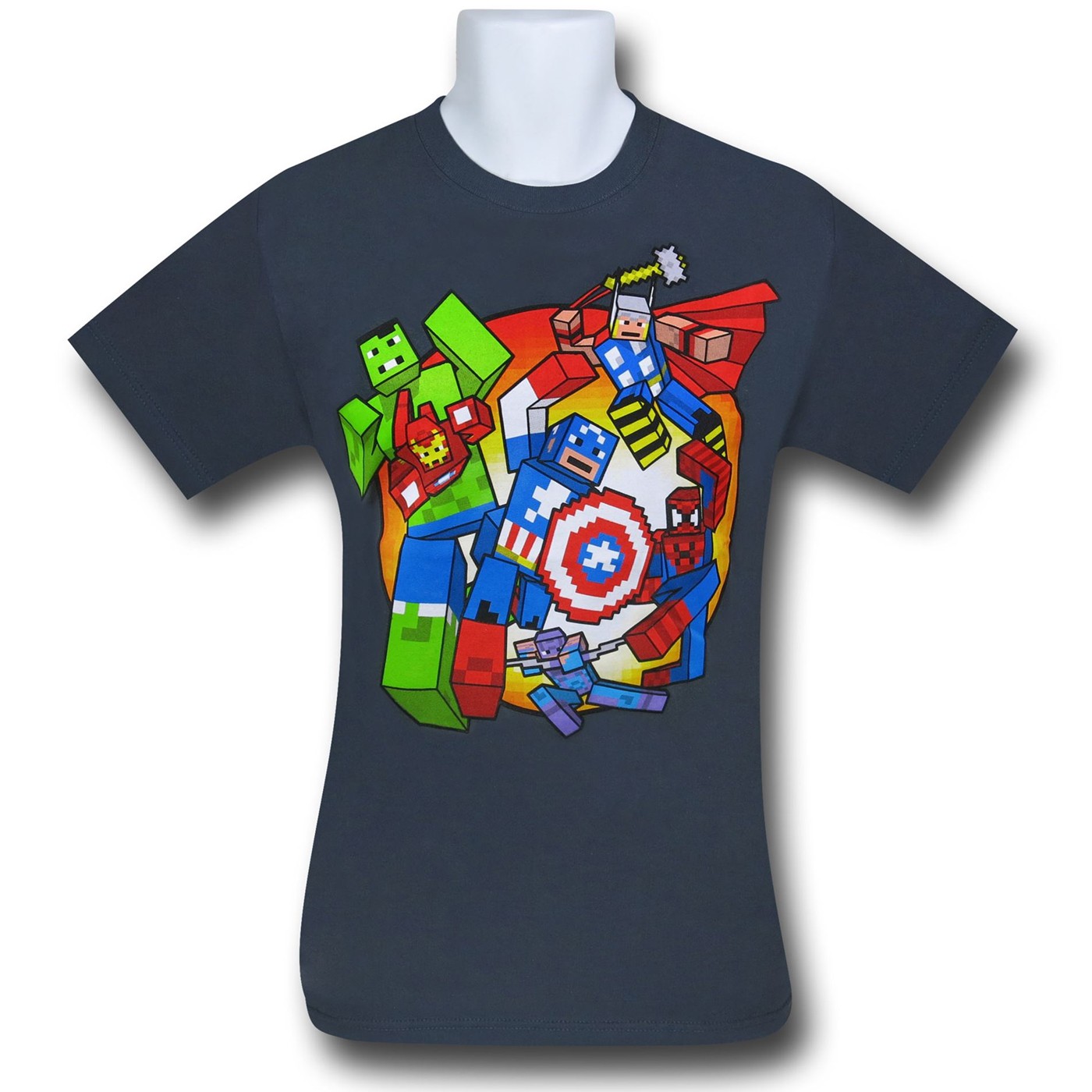 Marvel Heroes Digi-Battle T-Shirt, Grey
