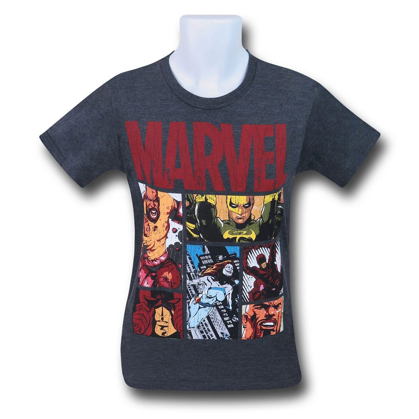 Marvel Defenders Hood Knights Men's T-Shirt, Black